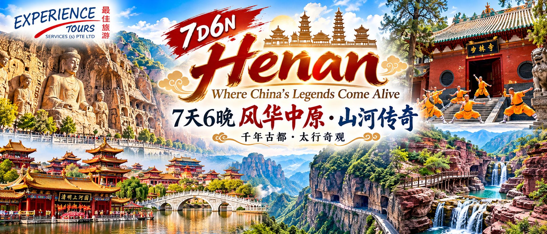 7D6N Henan – Where China's Legends Come Alive